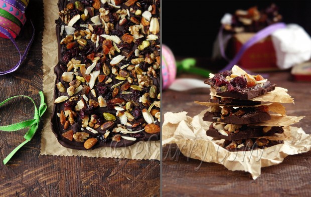 chocolate bark diptych 