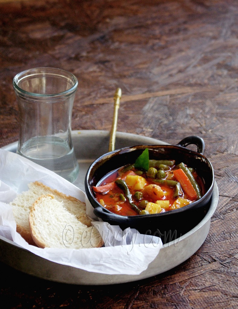 vegetable stew in coconut milk