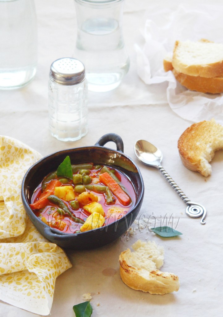 vegetable stew in coconut milk