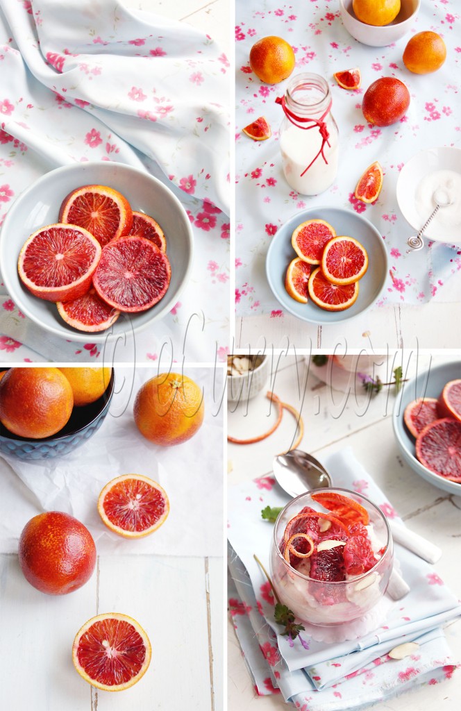 Blood Orange Mousse Collage