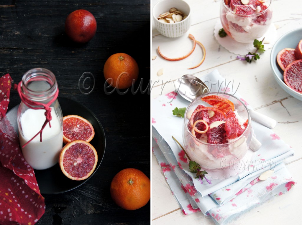 Blood Orange Mousse Diptych 