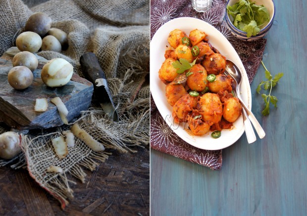 Niramish Dum Aloo Diptych