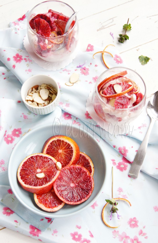 blood orange ginger mousse