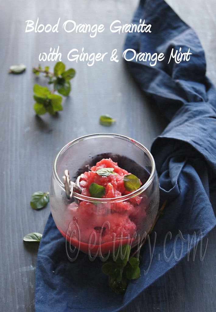 blood orange granita