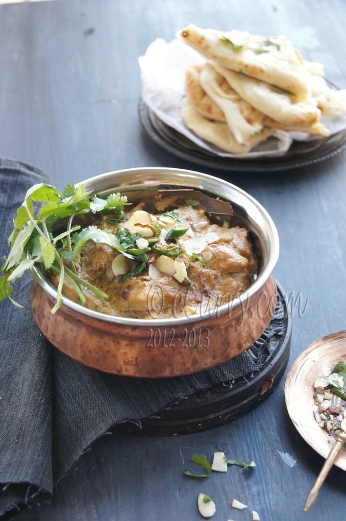 Murgh Badami: curried chicken in almond sauce