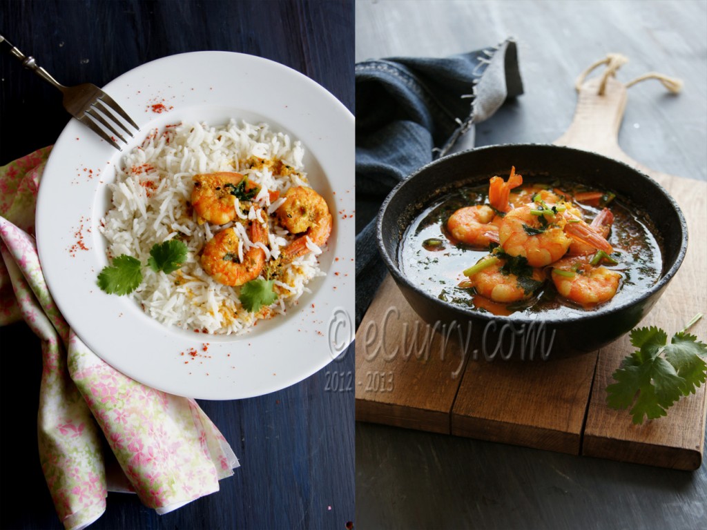 Shrimp with Coriander and Nigella Diptych 4