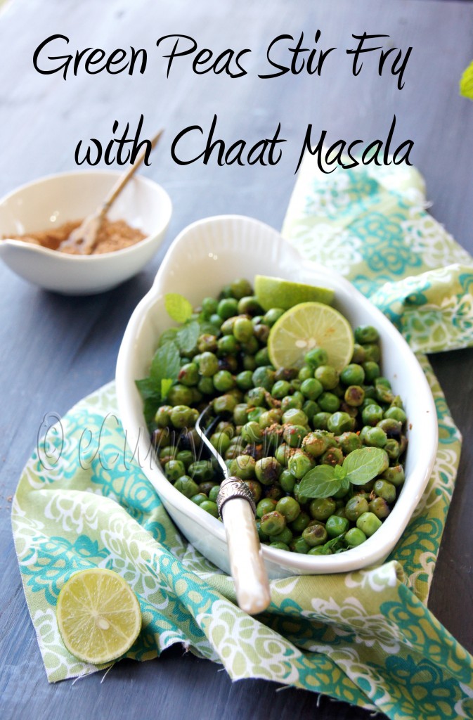 peas with Chaat Masala 2