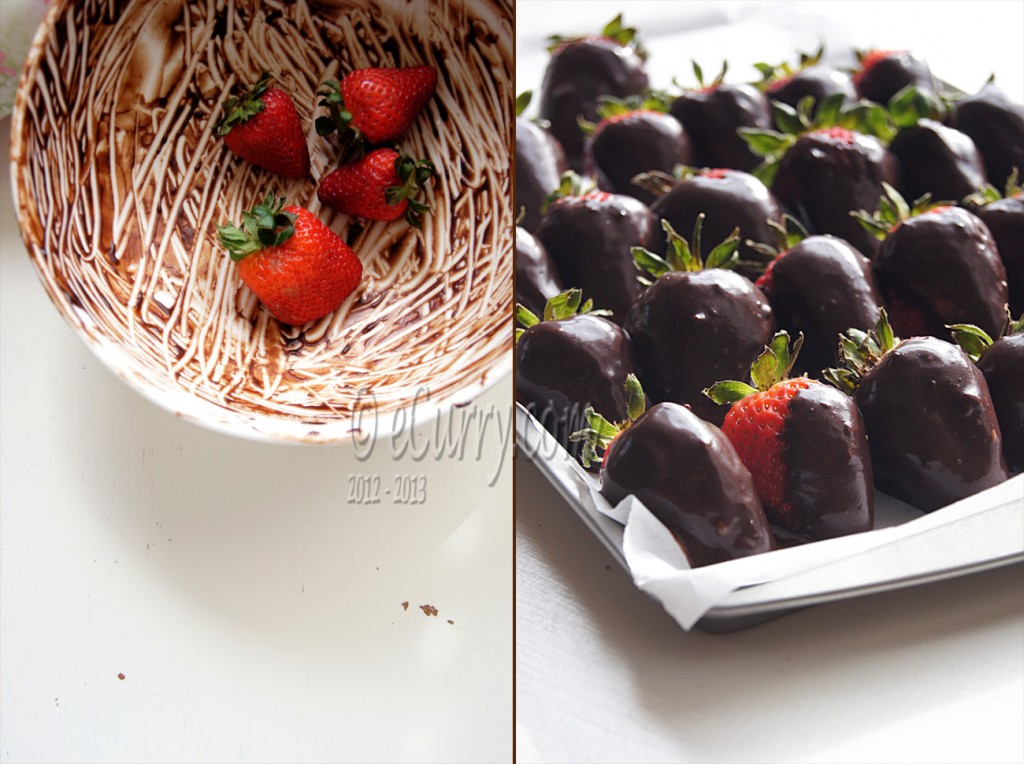 Chocolate Covered Strawberries Diptych 1