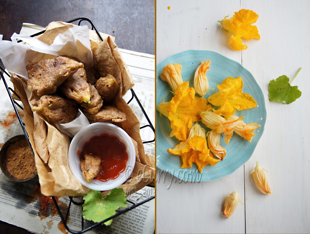 zucchini blossom fritters diptych 2