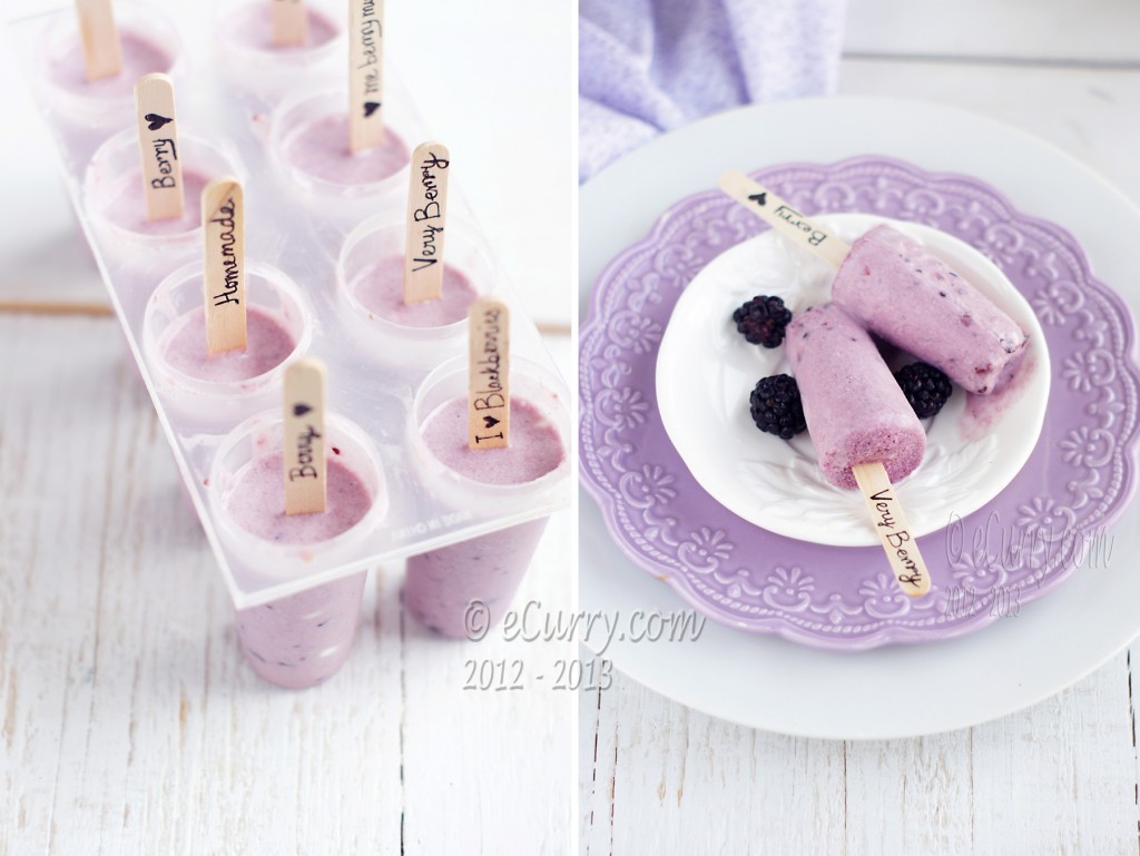 Blackberry Ice Cream Diptych 2