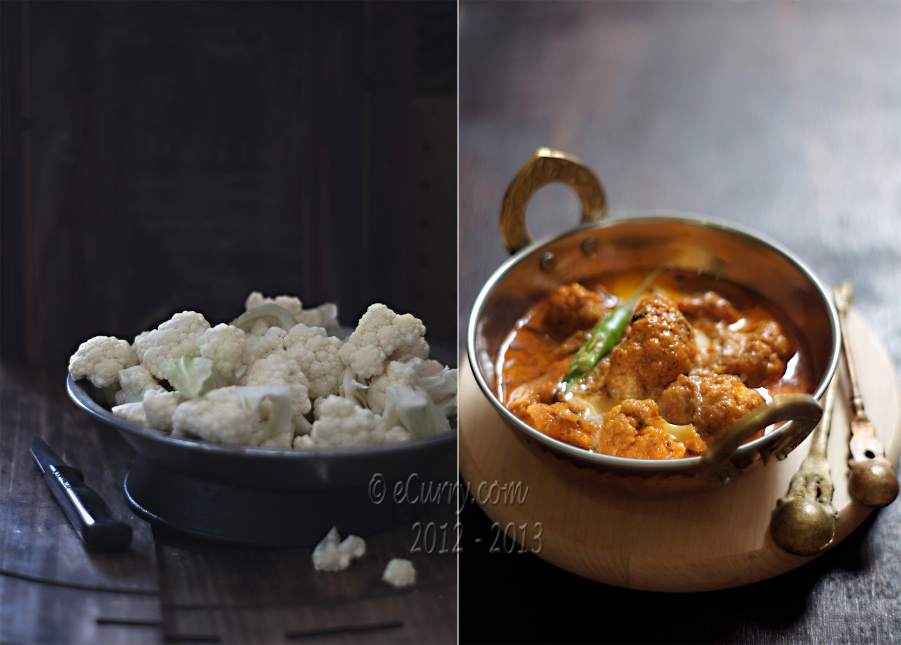 Gobi Butter Masala Diptych 1