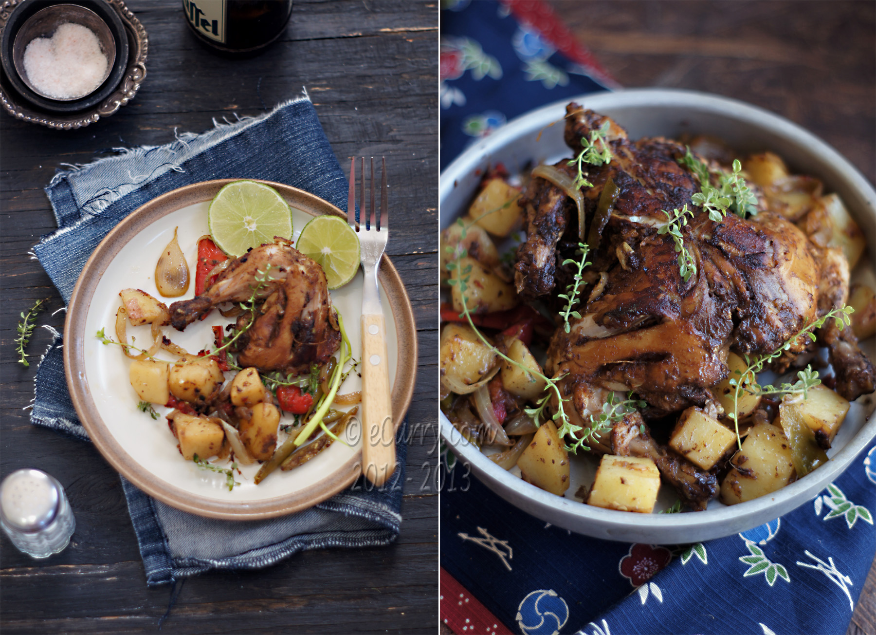 Skillet Roasted Chicken Diptych 1