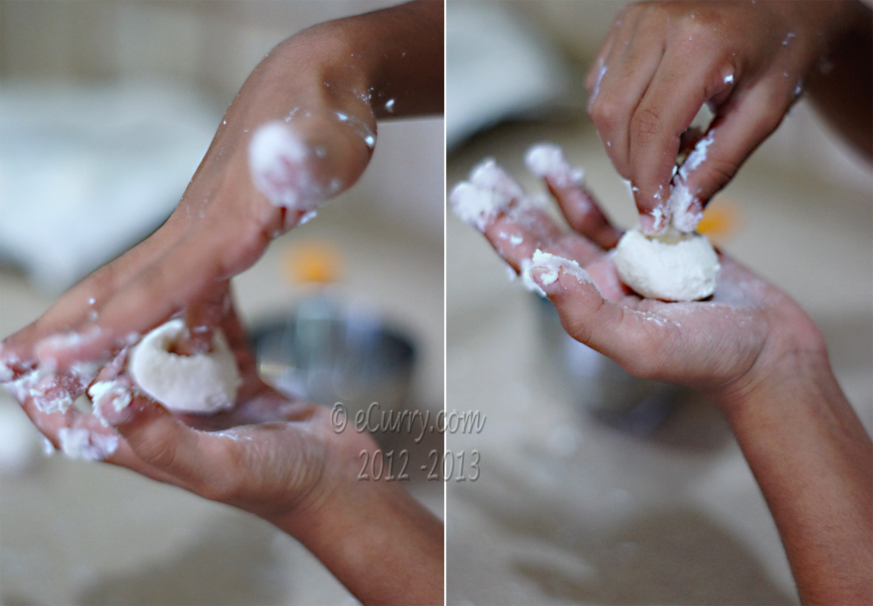 Making Rasgullas Diptych 3