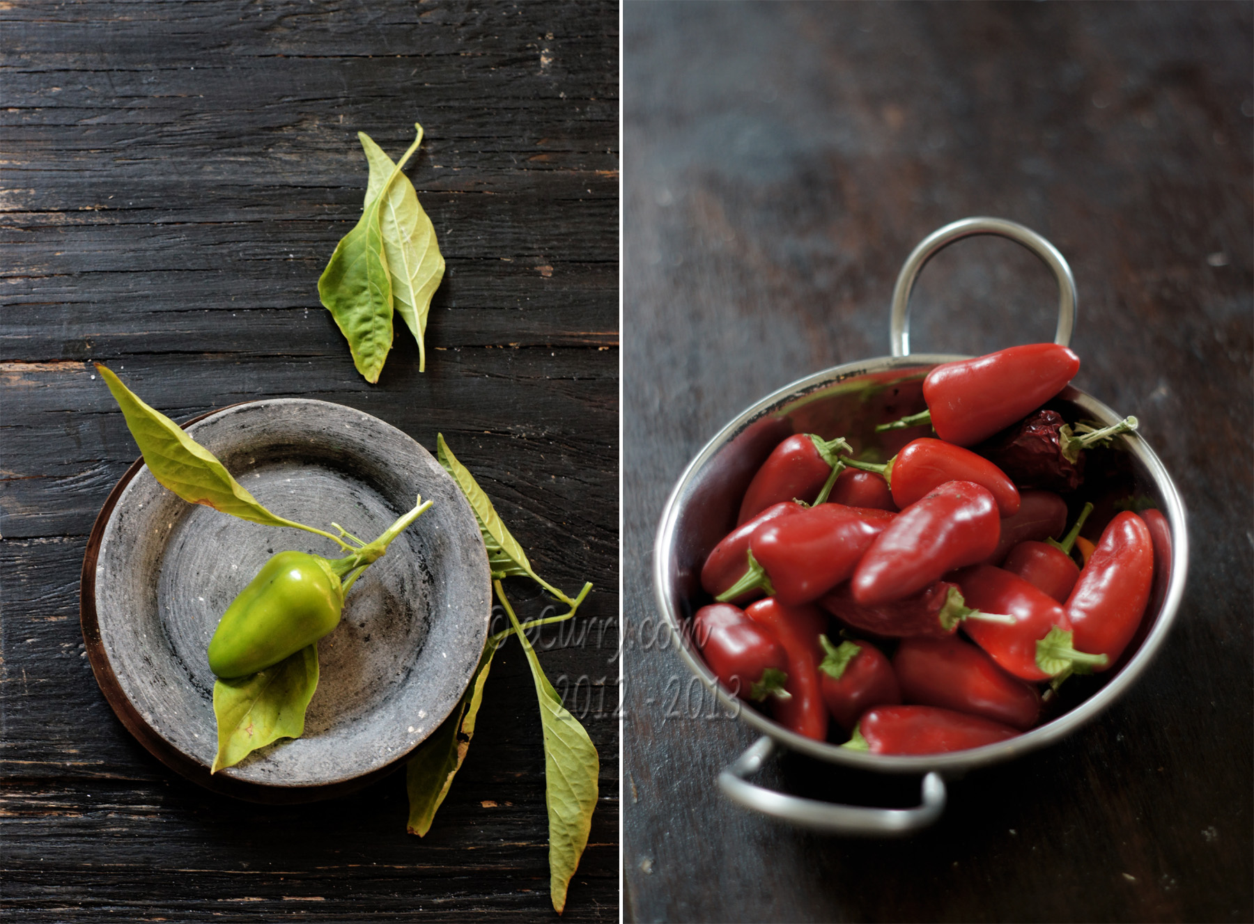 Mirchi - Hot Chili Pepper Diptych 1