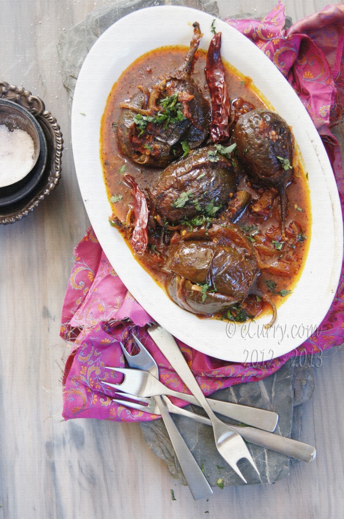 Achari Baingan: Eggplant with Pickling Spices