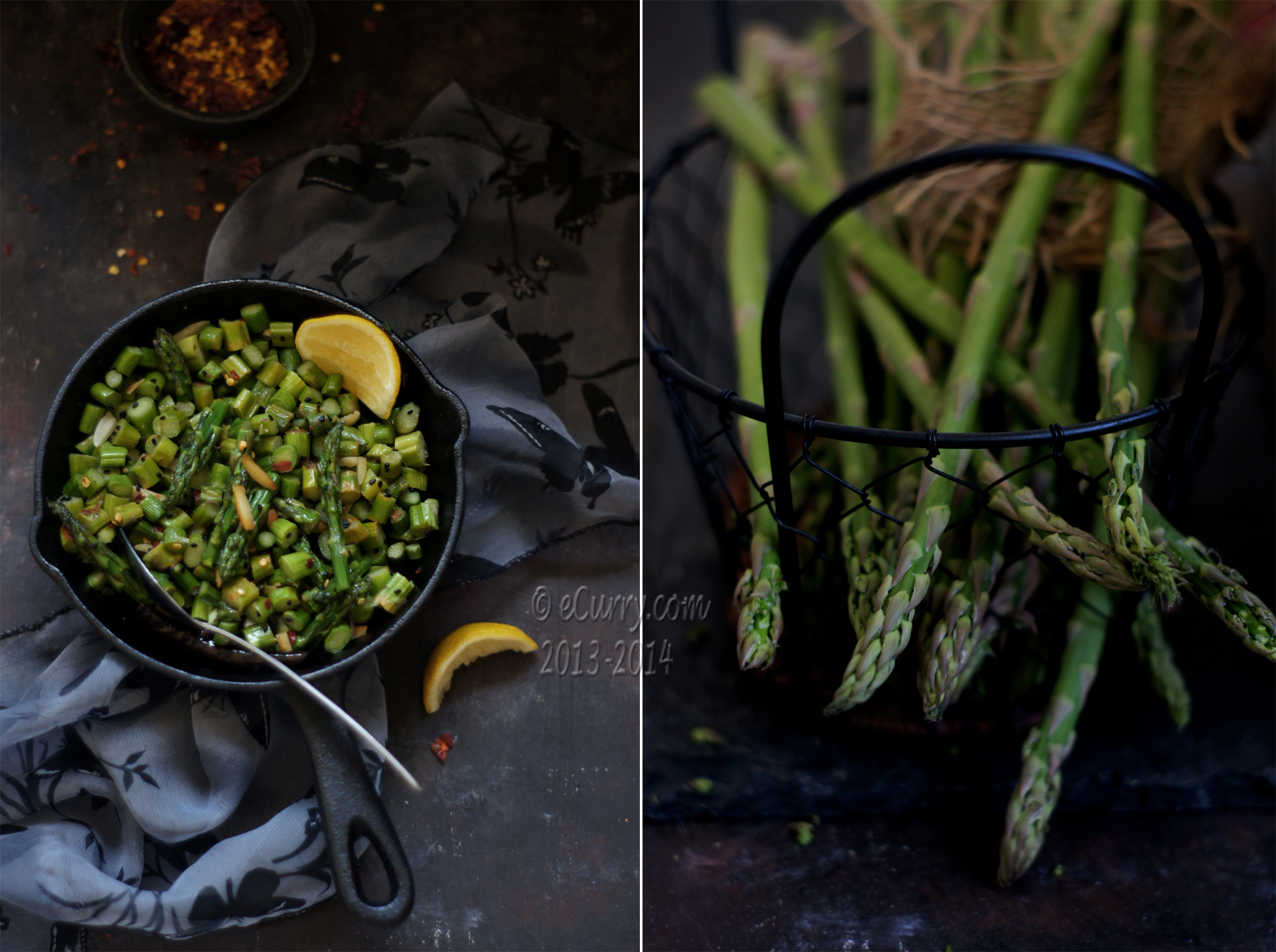 Asparagus Stir Fry Diptych 1