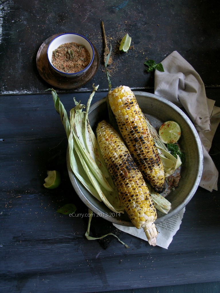 Grilled Corn with Lime and Chili, Basil Salt 16