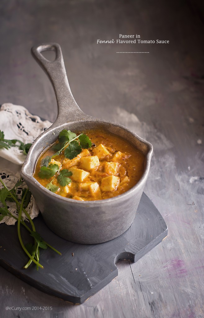 Paneer in Fennel Tomato Sauce 2