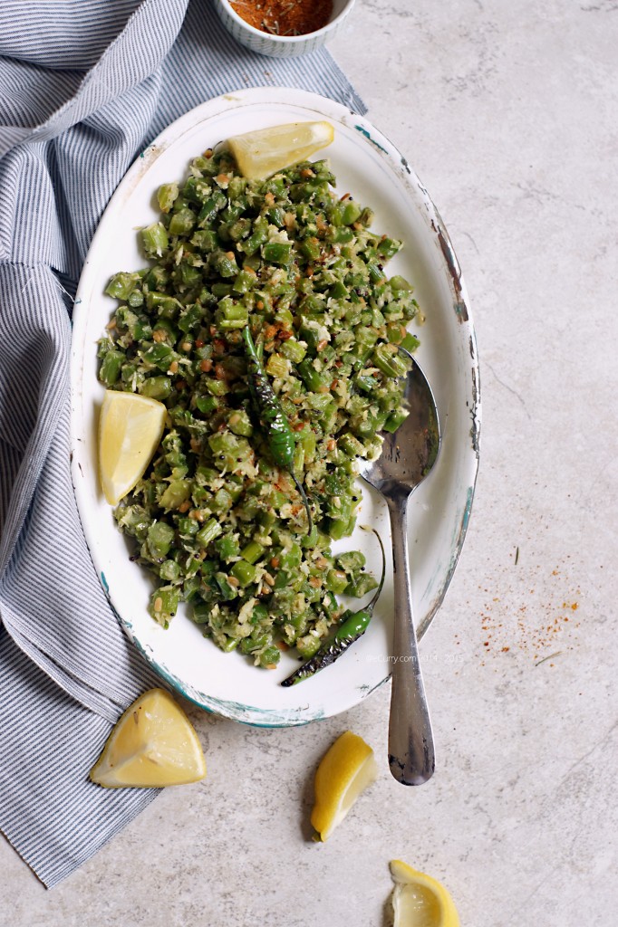 Asparagus stir fried with coconut 1