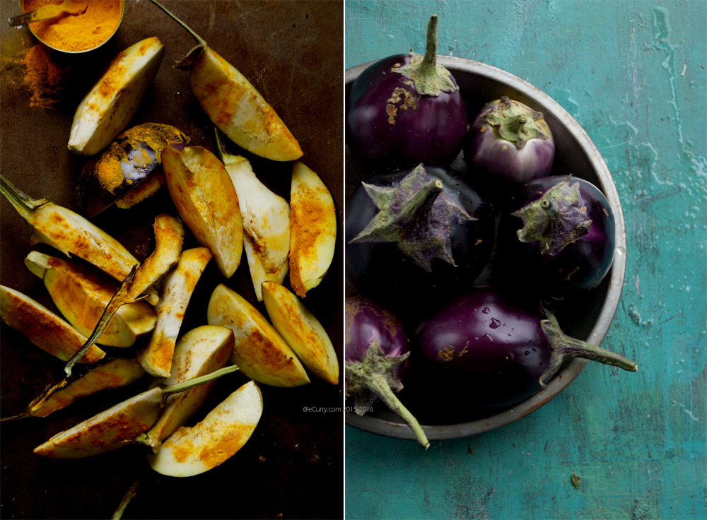 Eggplant Diptych