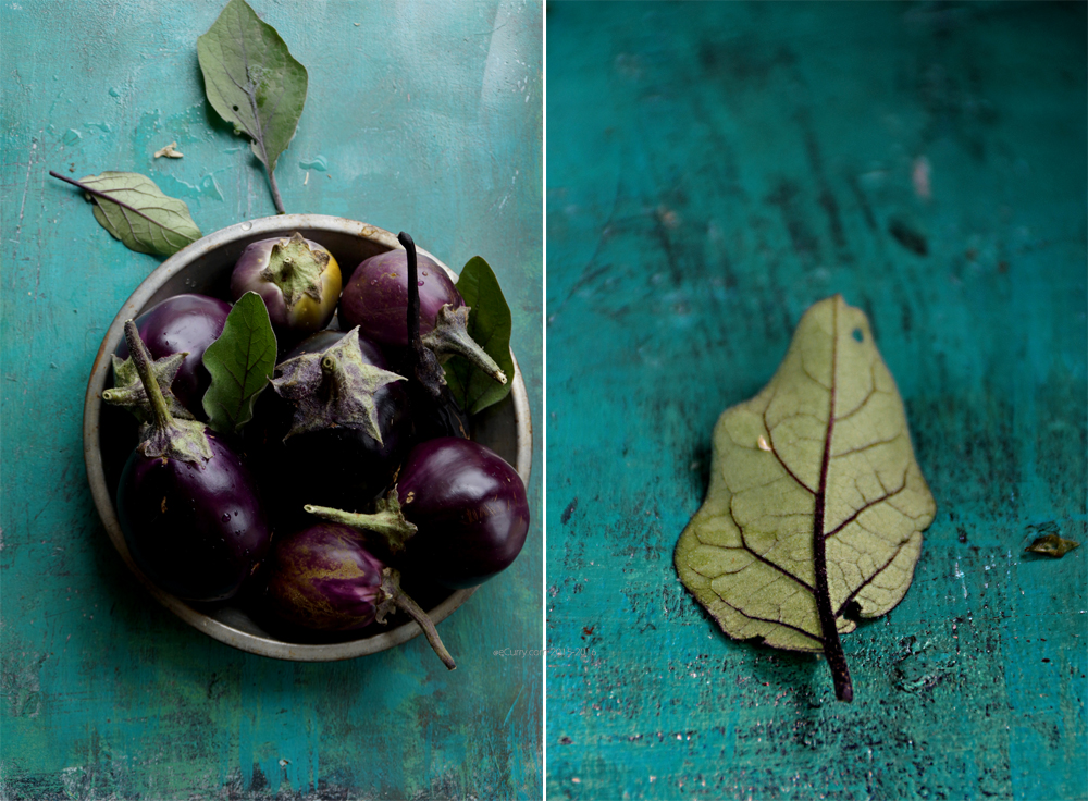 Eggplant _Leaf Diptych