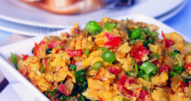 Spicy Scrambled Egg (Egg Bhurji)