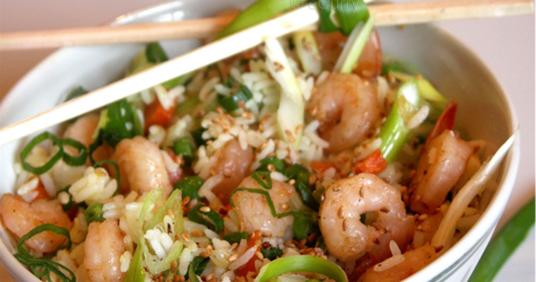 Toasted Sesame and Shrimp Fried Rice