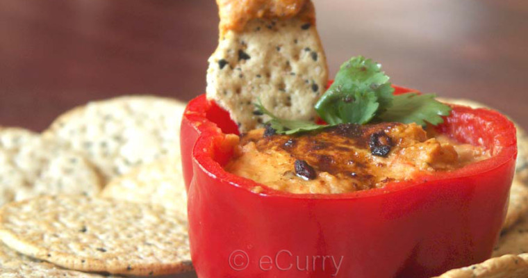 Spicy Roasted Red Pepper Hummus