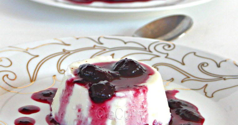 Almond Panna Cotta with Zesty Berry Compote