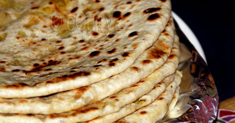 Spiced Lentil Stuffed Flat Bread (Ajwain Dal Paratha)