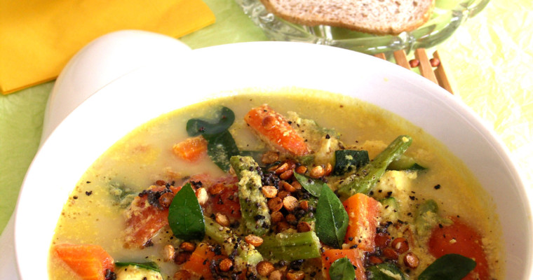 Roasted Vegetable Stew with Coconut Milk