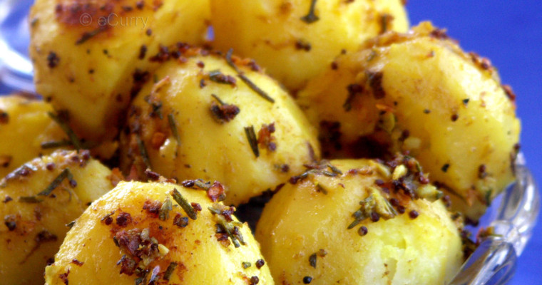 Glazed Rosemary & Garlic Potatoes