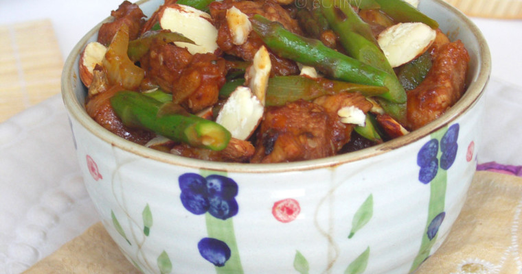 Stir Fry Chicken with Asparagus & Almond