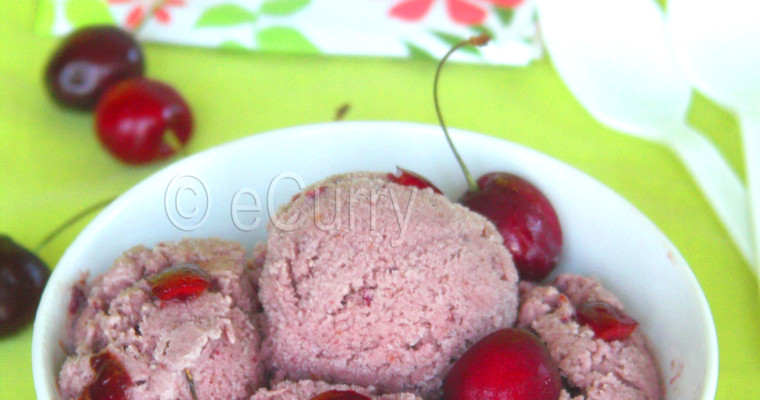 Vegan Ice Cream: Coconut, Cherry & Almond