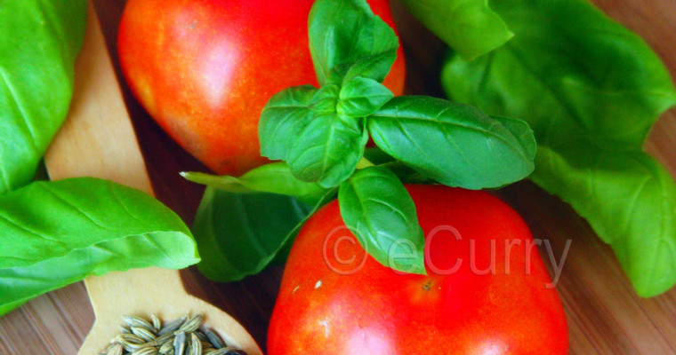 Skillet Charred Tomatoes with Fennel & Basil