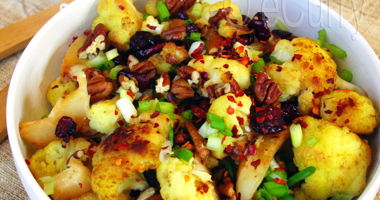 Cauliflower with Nuts and Cranberries