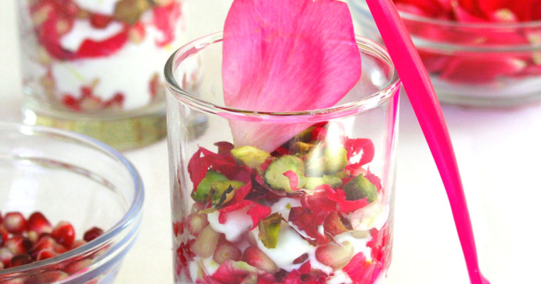 Yogurt with Rose and Pomegranate