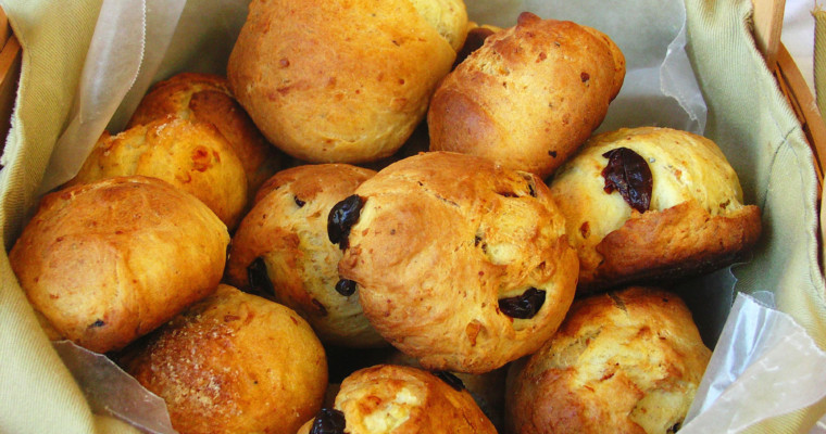 Cherry, Orange and Almond Sweet Buns