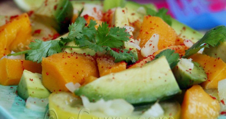 Avocado and Mango with Chili, Lime and Pickled Ginger