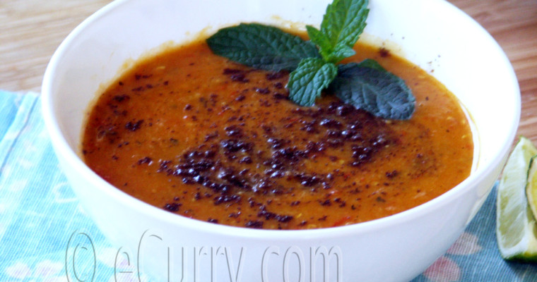 Turkish Red Lentil Soup with Sumac