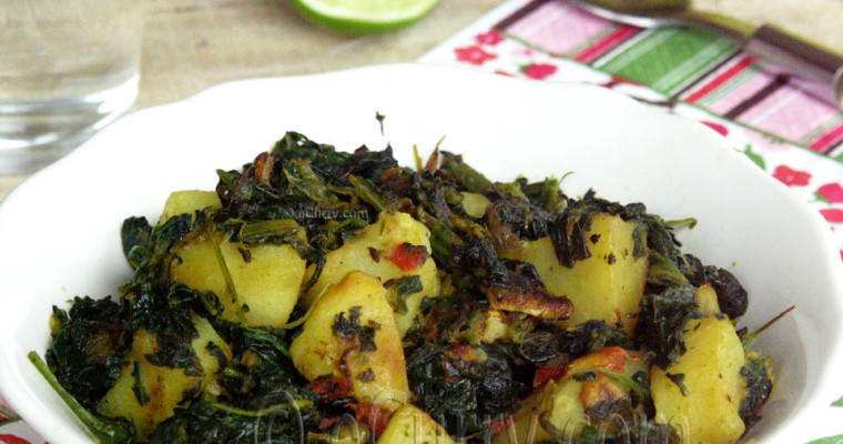 Aloo Palak/Spinach with Potatoes