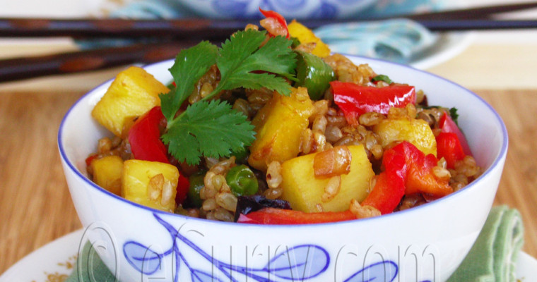 Brown Rice and Pineapple Fried Rice