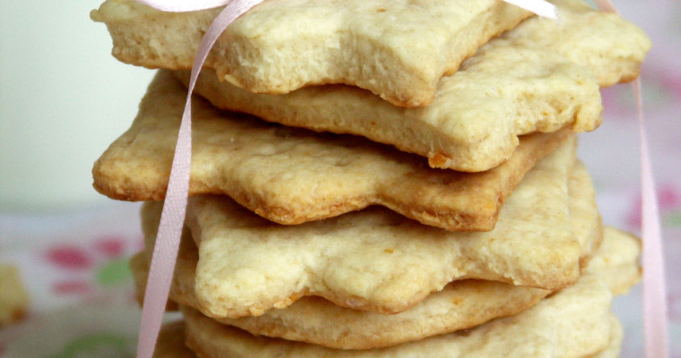 Orange Ginger Shortbread Cookies