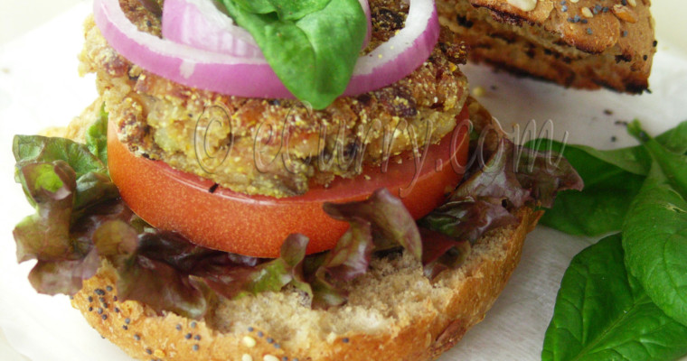 Mushroom Almond Burger