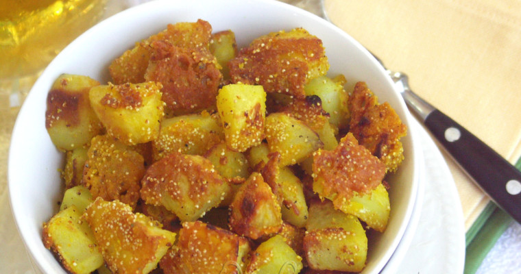 Poppy Seed and Chickpea Crusted Potatoes