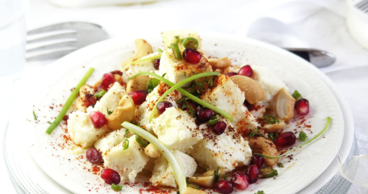 Paneer with Cashew, Pomegranate and Sumac