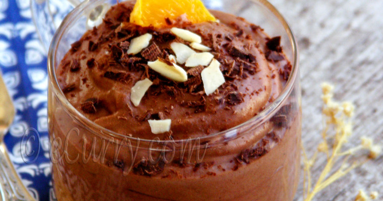 Orange Scented Chocolate Mascarpone Mousse