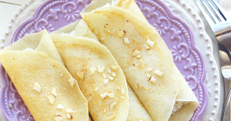 Patishapta – Crêpes with Sweet Coconut Cardamom Filling