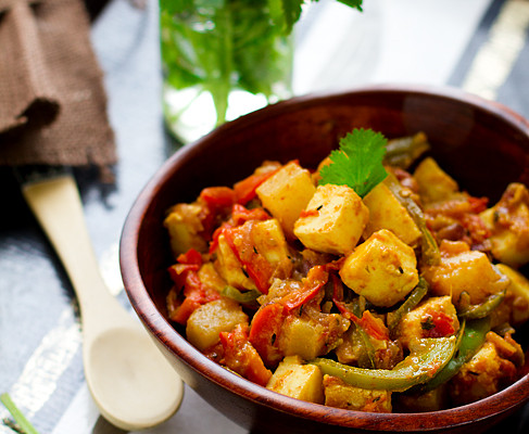 Kadai Paneer with Pineapple by Sala Kannan