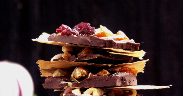 Dried Fruit and Nut Chocolate Bark